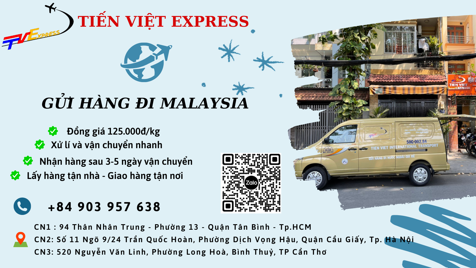 Gửi hàng đi Malaysia